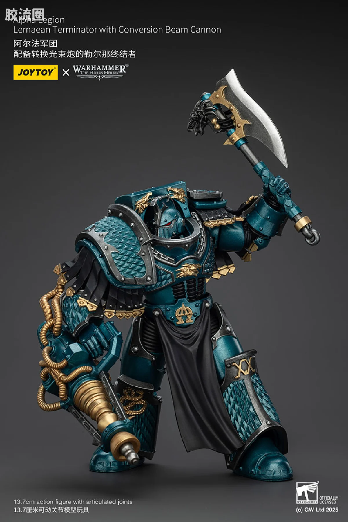 JOYTOY x 战锤40K null HH阿尔法 勒尔纳终结者（转换光束炮） - 图片