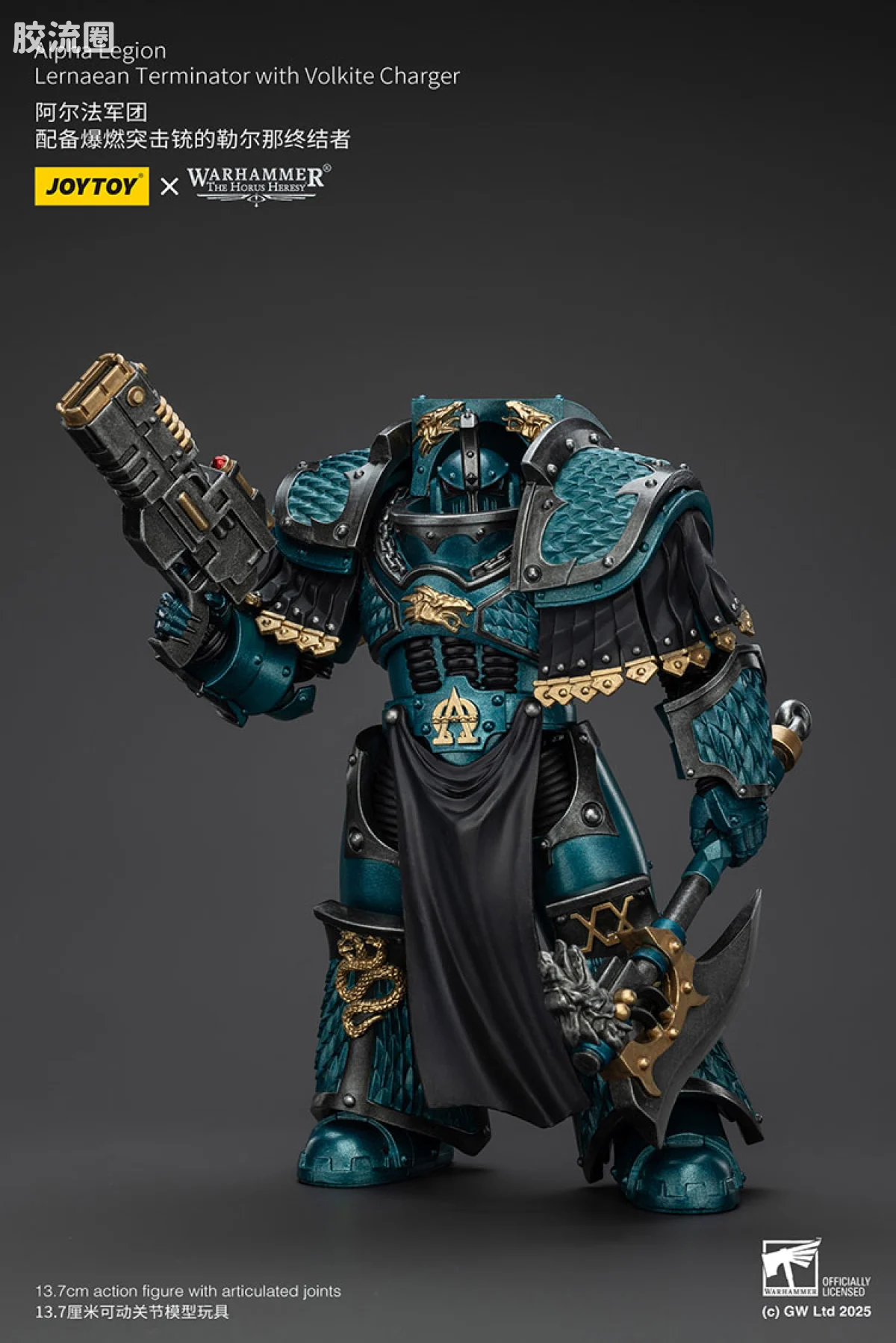 JOYTOY x 战锤40K null HH阿尔法 勒尔纳终结者（爆燃铳） - 图片