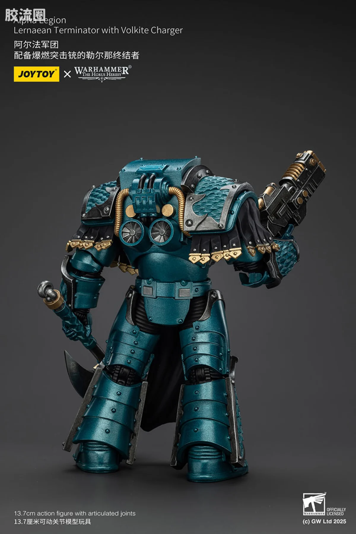 JOYTOY x 战锤40K null HH阿尔法 勒尔纳终结者（爆燃铳） - 图片
