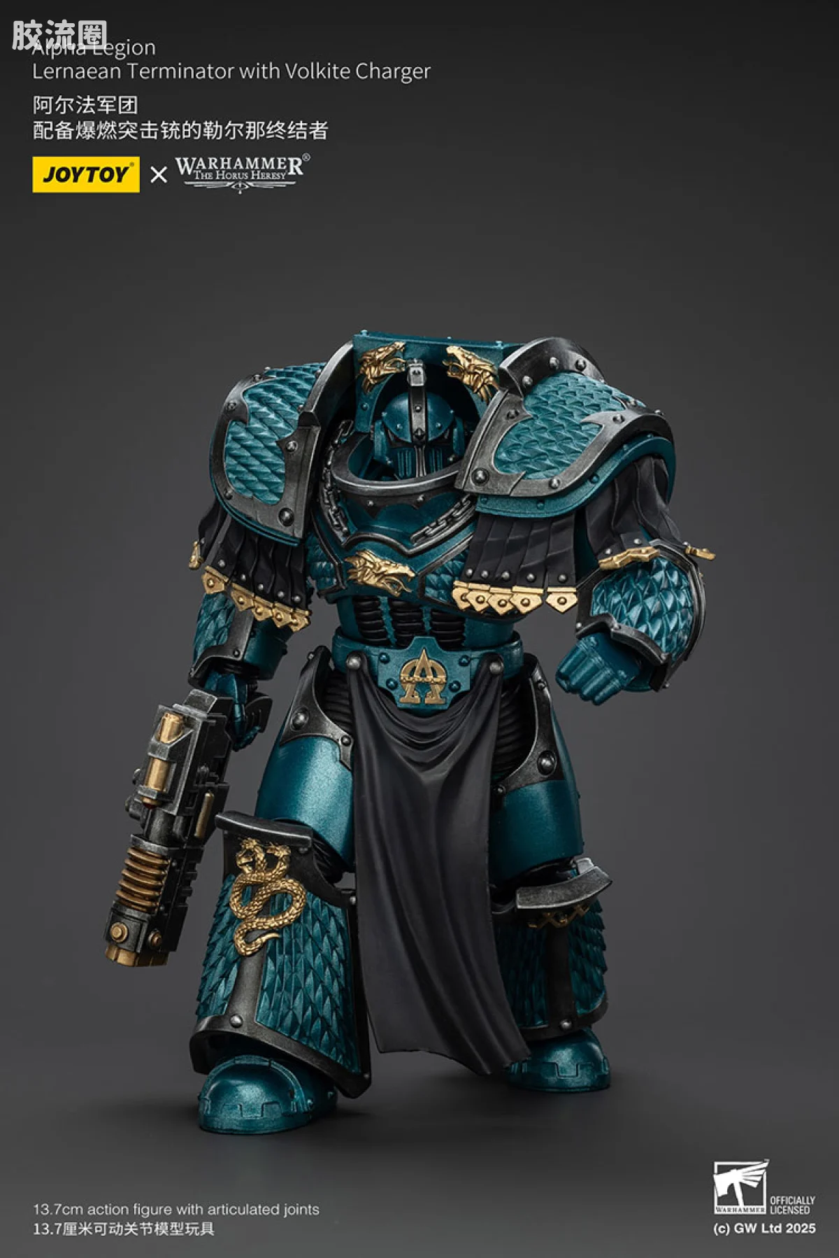 JOYTOY x 战锤40K null HH阿尔法 勒尔纳终结者（爆燃铳） - 图片