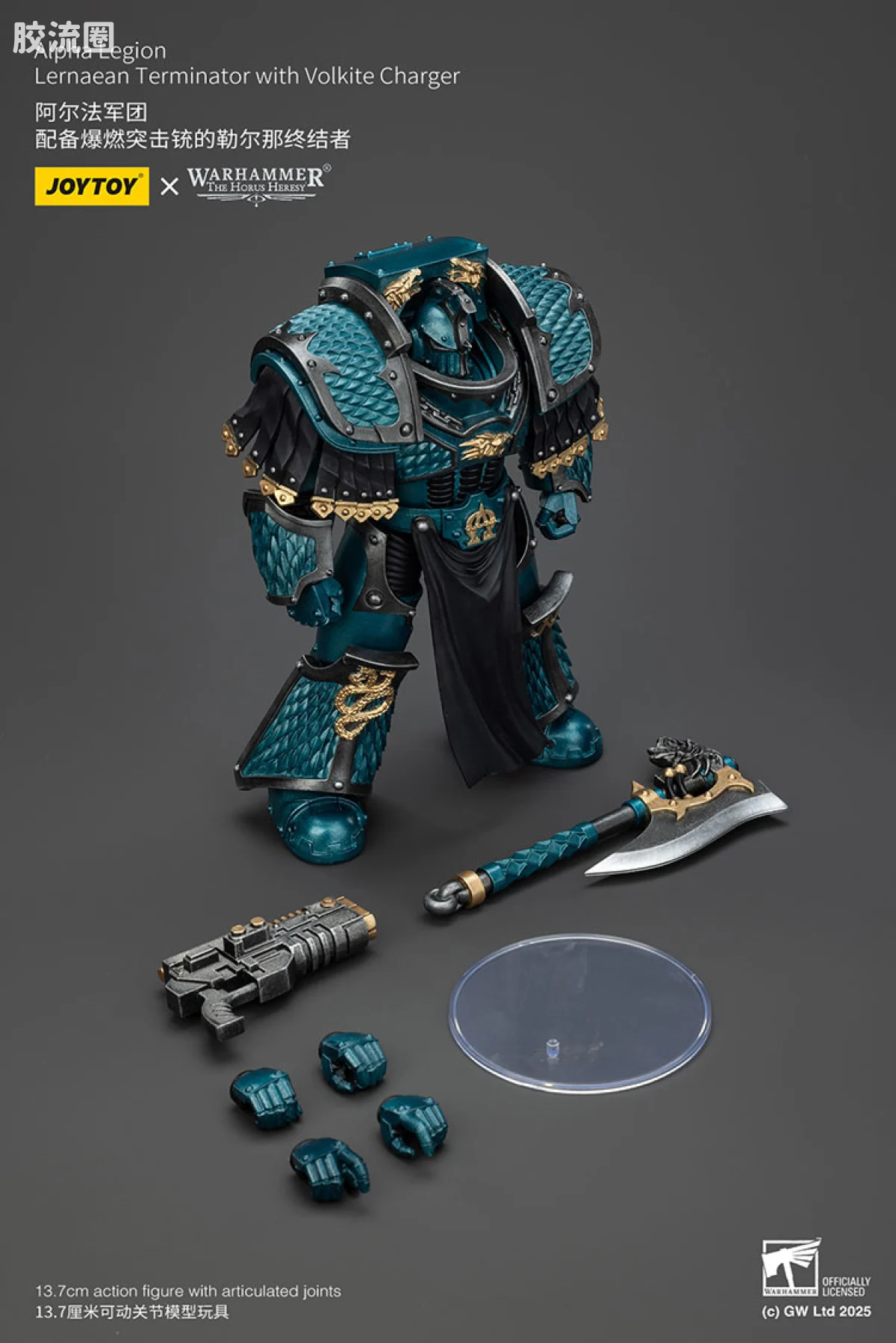 JOYTOY x 战锤40K null HH阿尔法 勒尔纳终结者（爆燃铳） - 图片