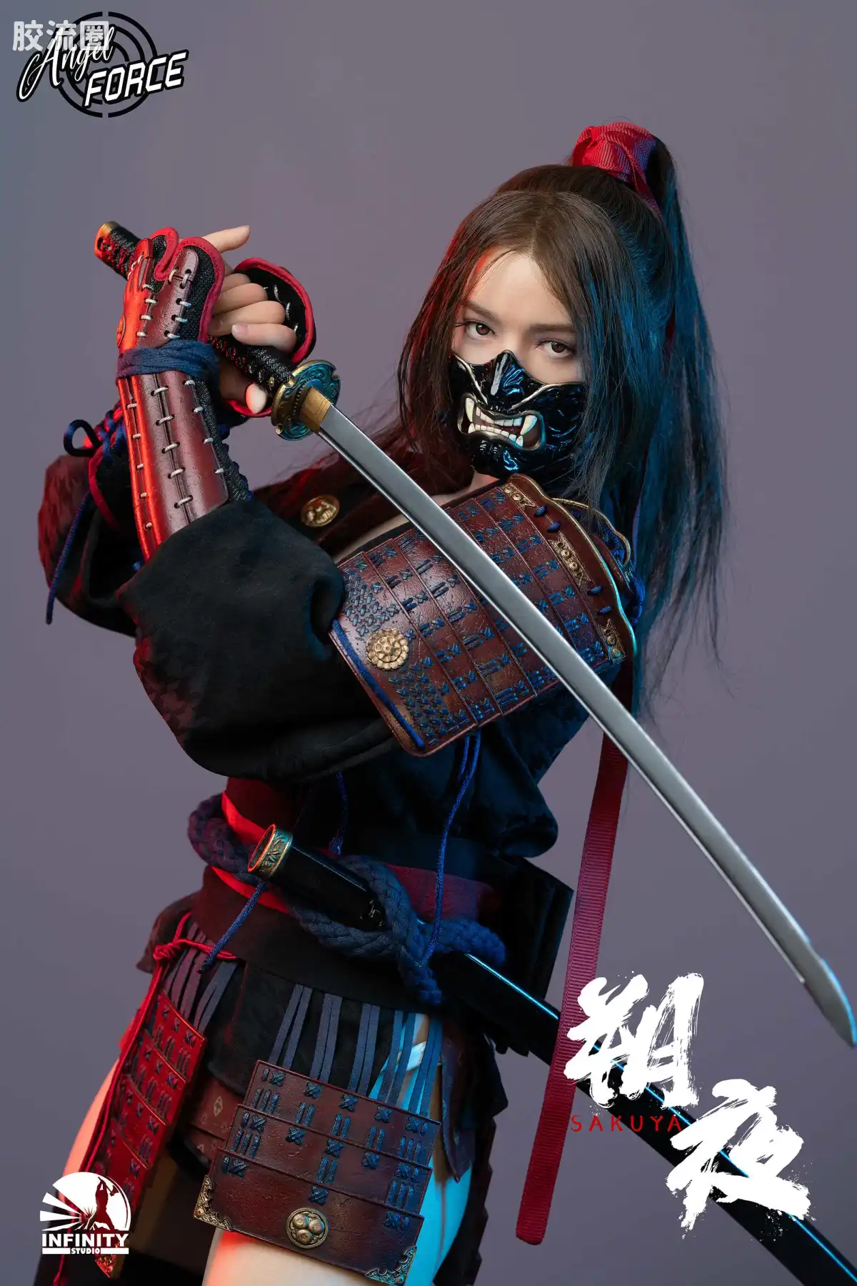 开天工作室 可动系列 硅胶可动 Angel Force 1/3硅胶可动系列 朔夜（黑色ver.） - 图片