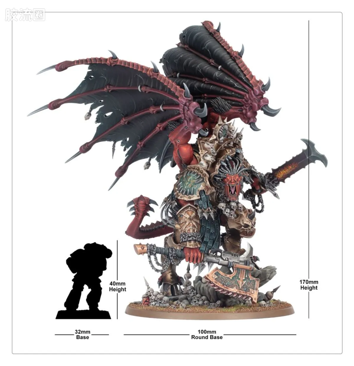 战锤40K World Eaters 吞世者 9版 吞世者 恐虐恶魔原体 安格隆 - 图片