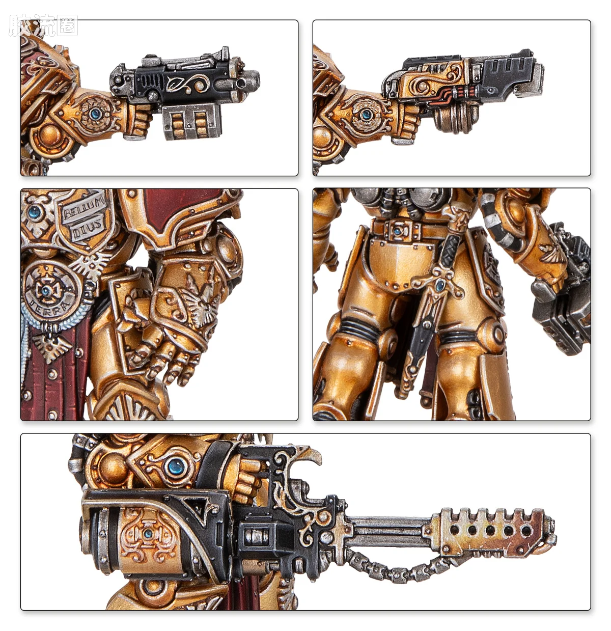 战锤40K Adeptus Custodes 帝皇禁军 11版 阿奎隆终结者团 - 图片