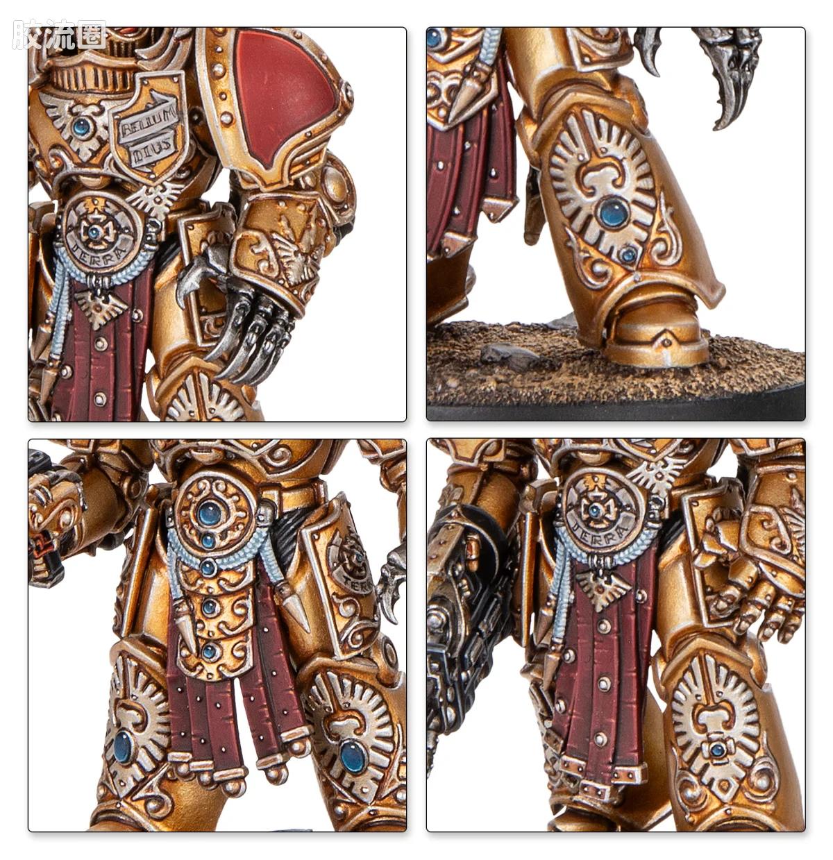 战锤40K Adeptus Custodes 帝皇禁军 11版 阿奎隆终结者团 - 图片