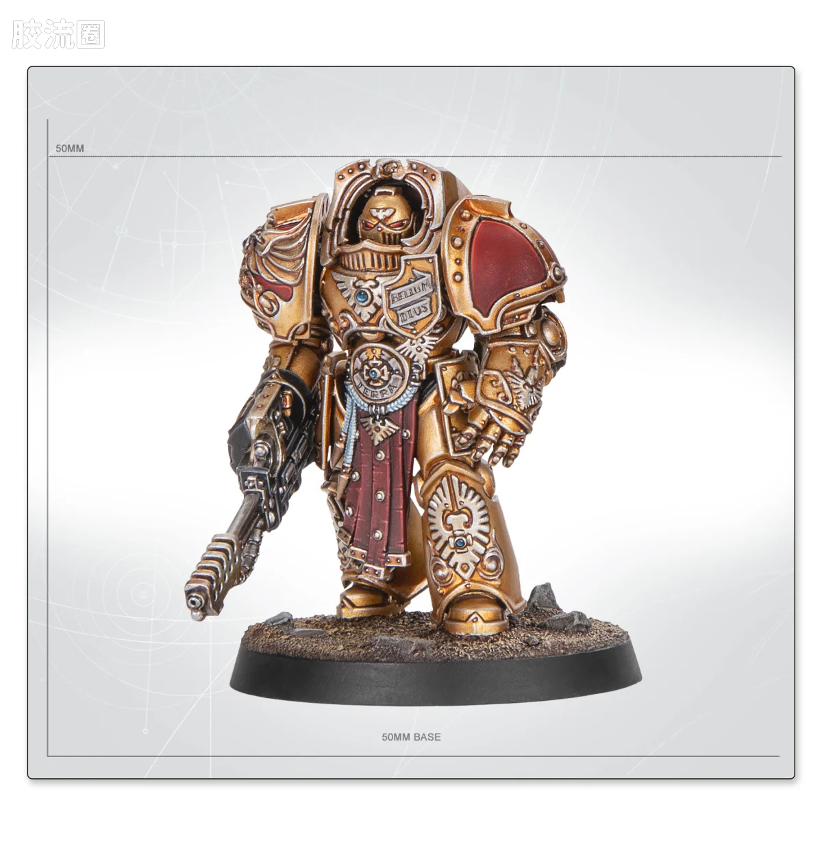 战锤40K Adeptus Custodes 帝皇禁军 11版 阿奎隆终结者团 - 图片