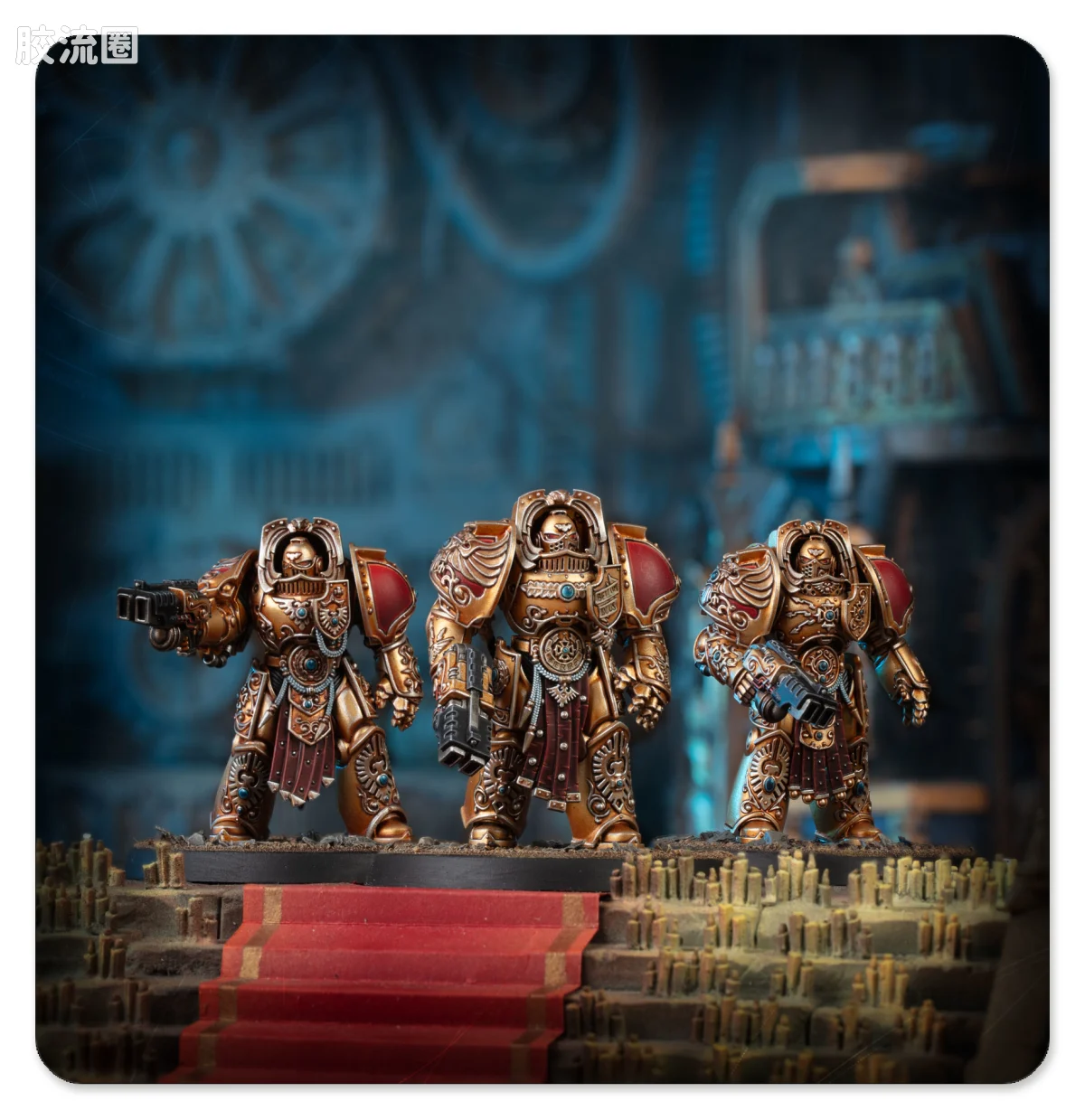 战锤40K Adeptus Custodes 帝皇禁军 11版 阿奎隆终结者团 - 图片