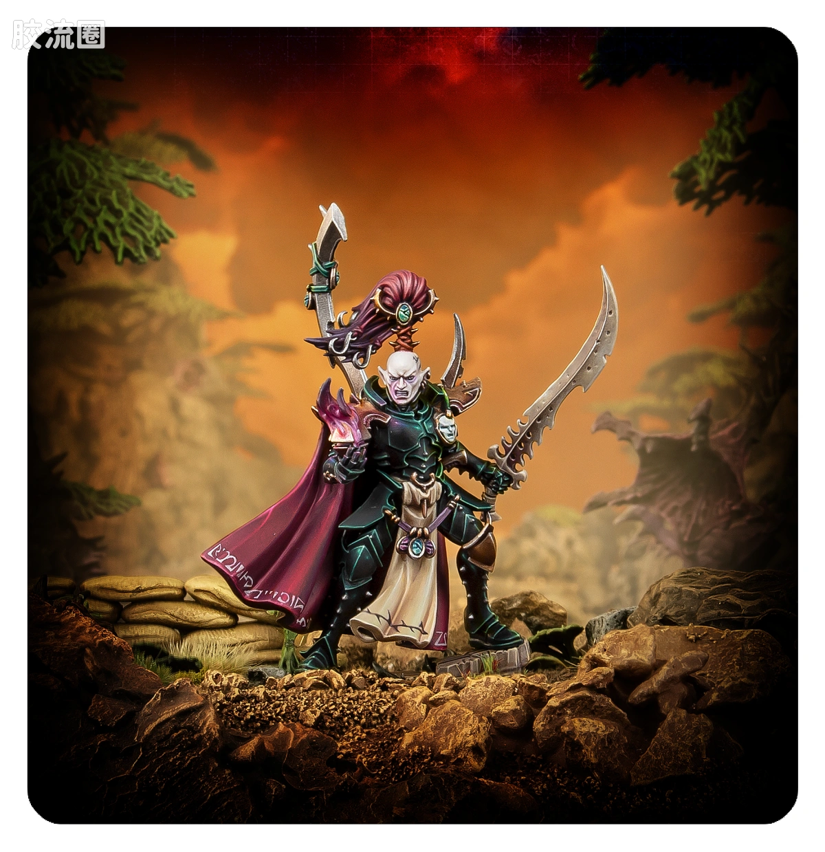 战锤40K Drukhari 黑暗灵族 10版 执政官 - 图片