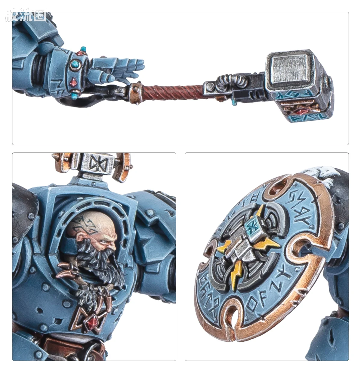战锤40K Space Wolves 太空野狼 10版 阿贾克·石拳 - 图片
