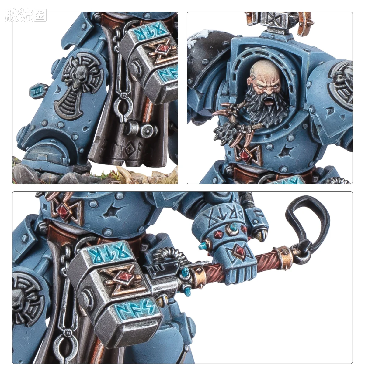 战锤40K Space Wolves 太空野狼 10版 阿贾克·石拳 - 图片