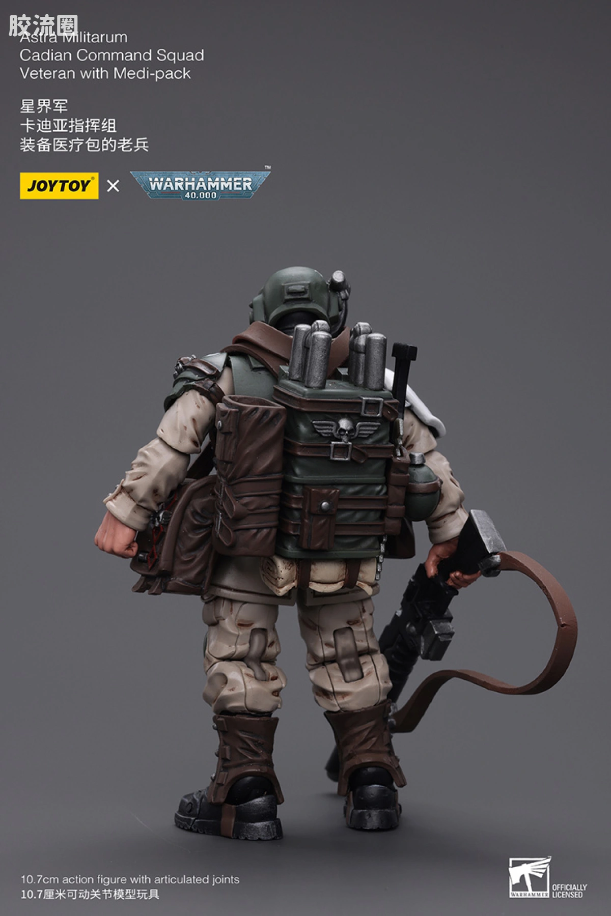 JOYTOY x 战锤40K 帝国凡人军队（星界军、克里格、修女会、忠嗣军） 星界军 卡迪亚指挥组 老兵（医疗包） - 图片