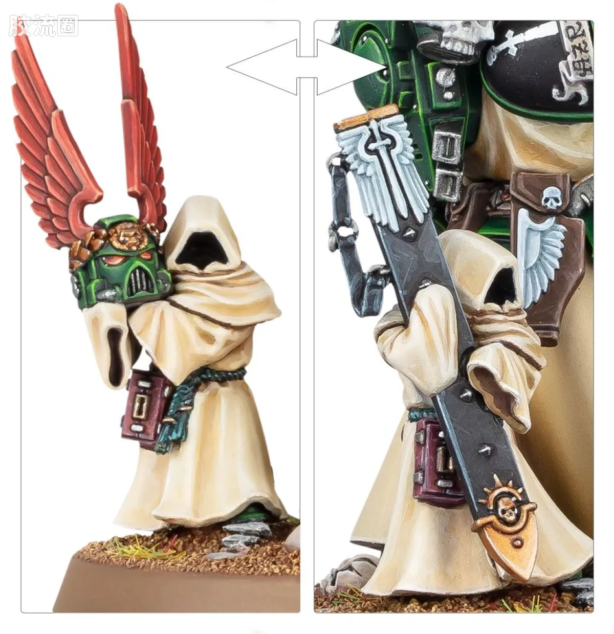 战锤40K Dark Angels 黑暗天使 9版 战团长 至高大导师 阿兹瑞尔 - 图片