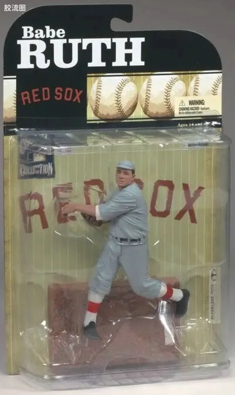 麦克法兰MLB棒球系列玩具 COOPERSTOWN第6代 BABE RUTH 2 (RED SOX)