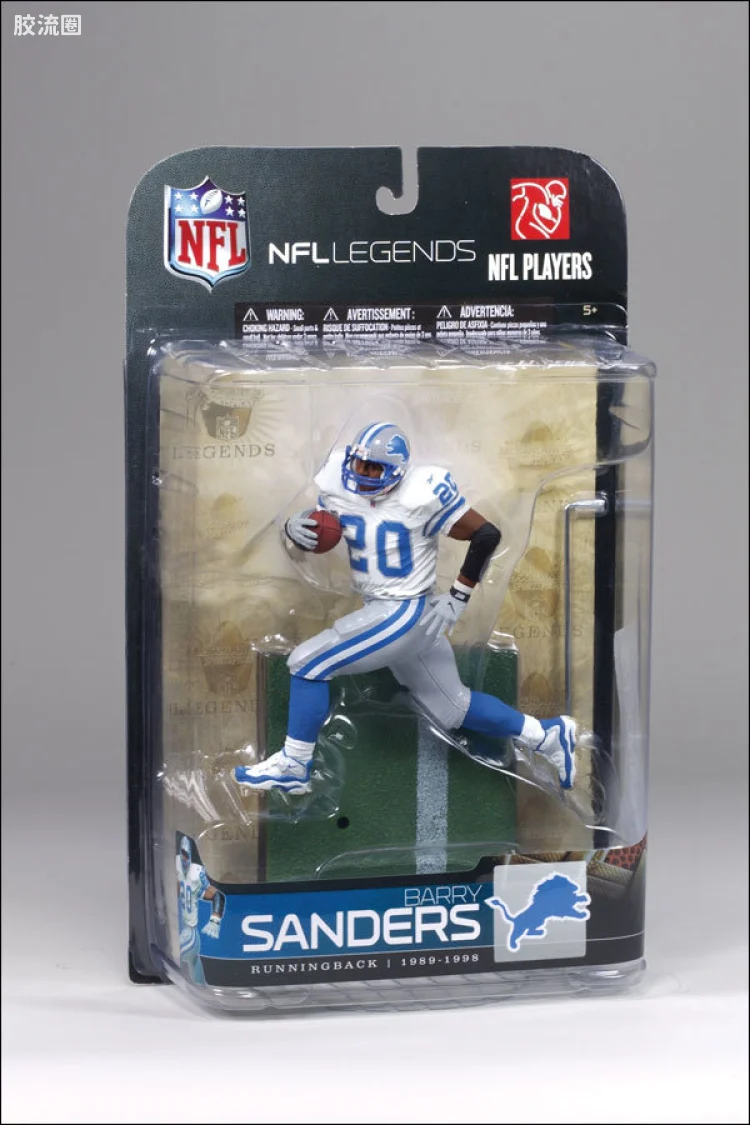 麦克法兰NFL美式足球系列玩具 传奇第5代 BARRY SANDERS 2