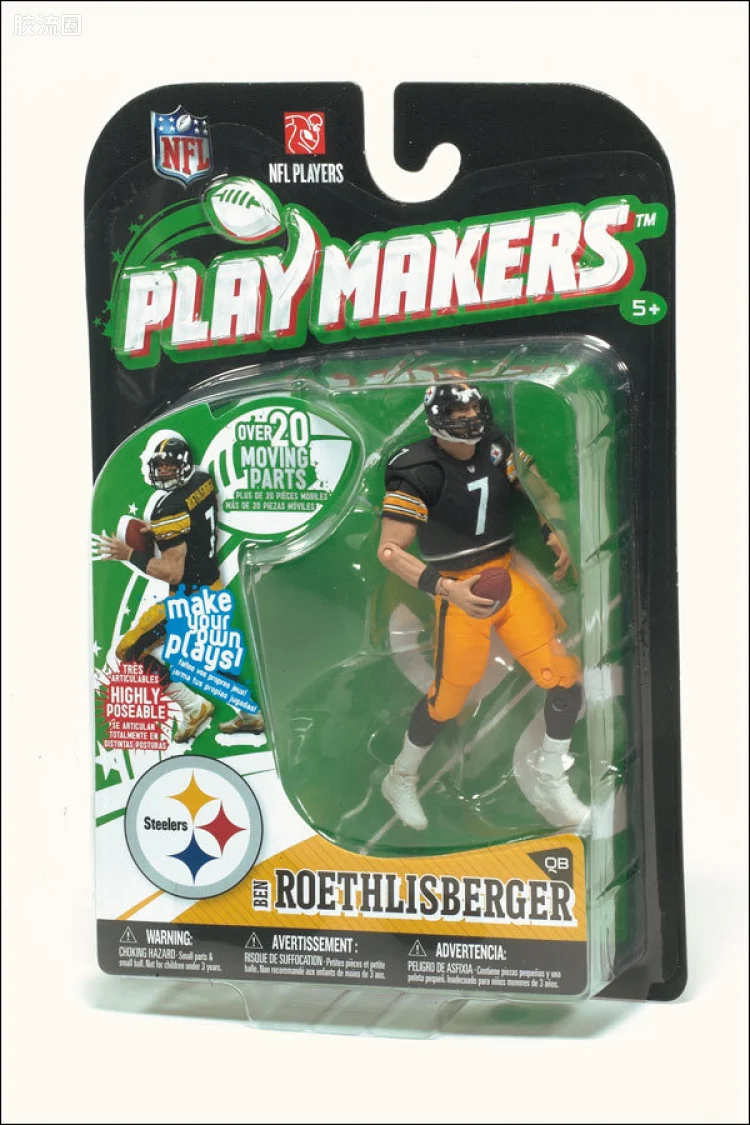 麦克法兰NFL美式足球系列玩具 PLAYMAKERS第1代 BEN ROETHLISBERGER