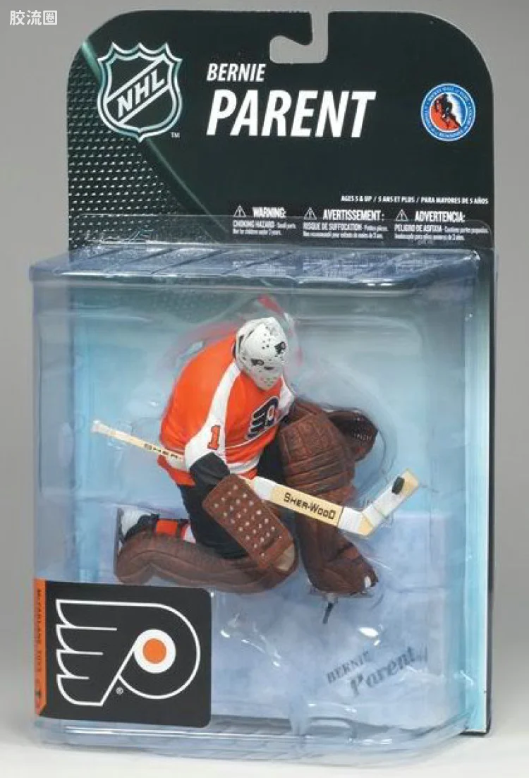 麦克法兰NHL冰球系列玩具 第19代 BERNIE PARENT