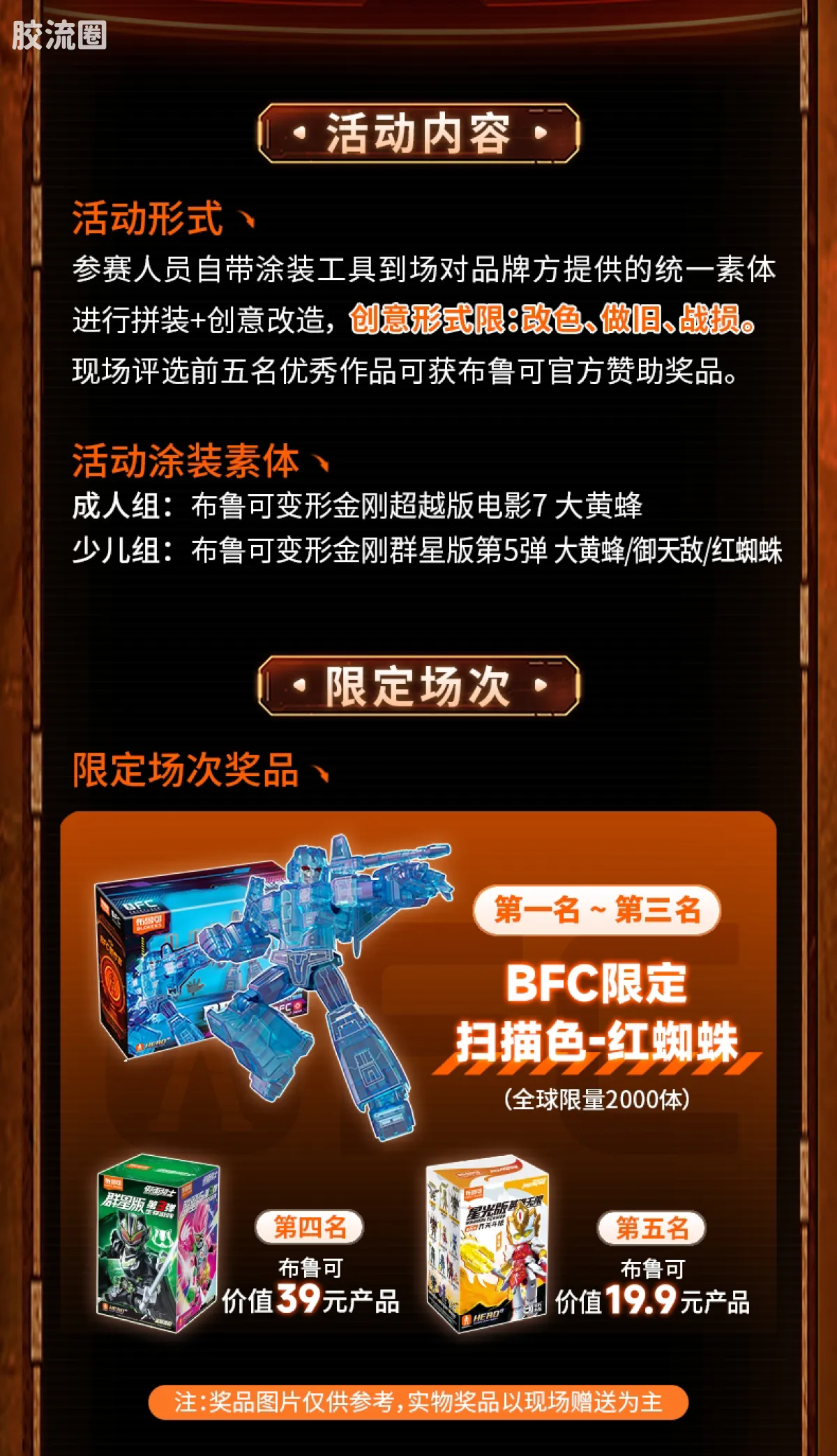 布鲁可变形金刚 限定 BFC限定吊卡-红蜘蛛 - 图片