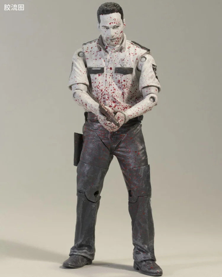 BLOODY B&W DEPUTY RICK GRIMES