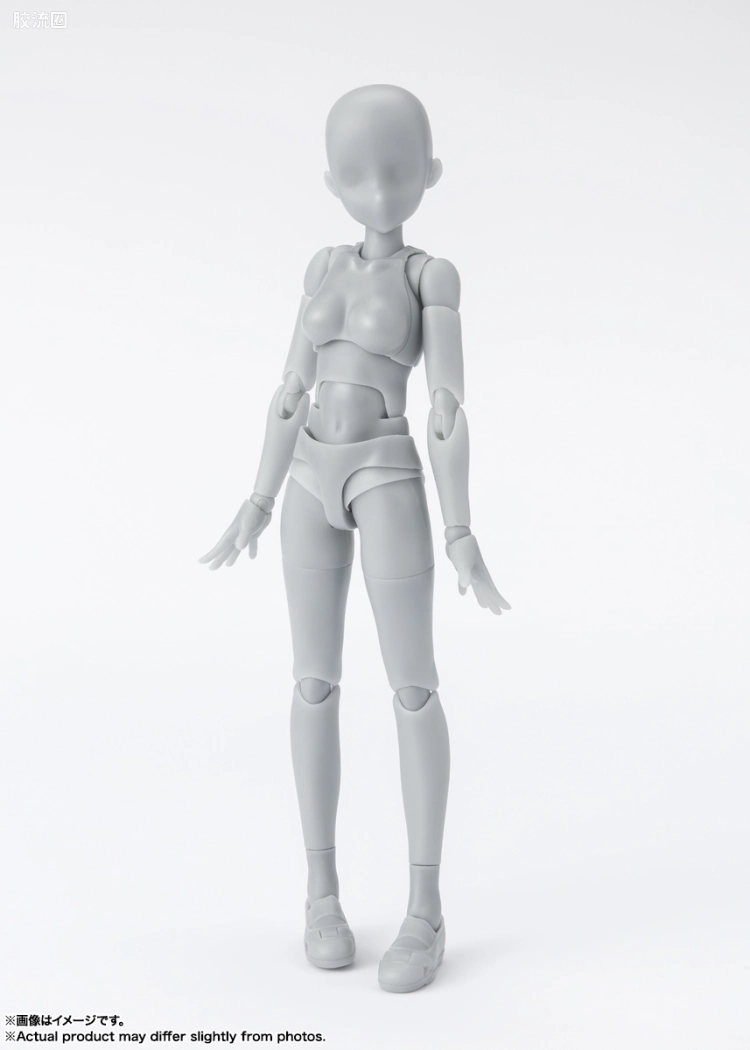 SHF 素体君&素体酱 素体酱 学校生活- Edition DX SET (Gray Color Ver.) - 图片