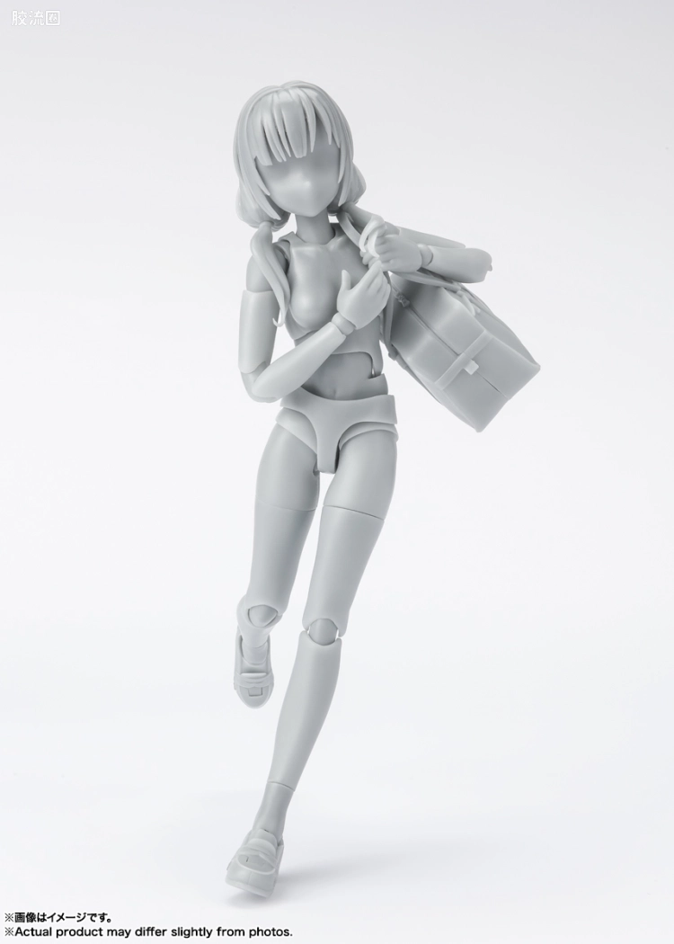 SHF 素体君&素体酱 素体酱 学校生活- Edition DX SET (Gray Color Ver.) - 图片