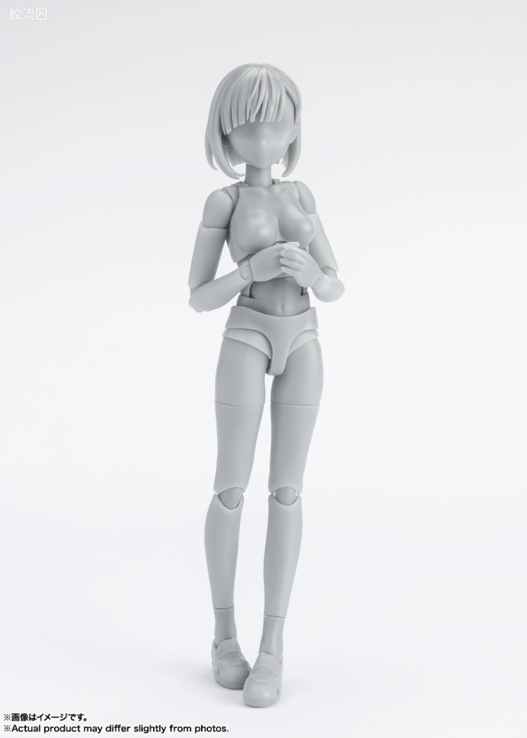 SHF 素体君&素体酱 素体酱 学校生活- Edition DX SET (Gray Color Ver.) - 图片