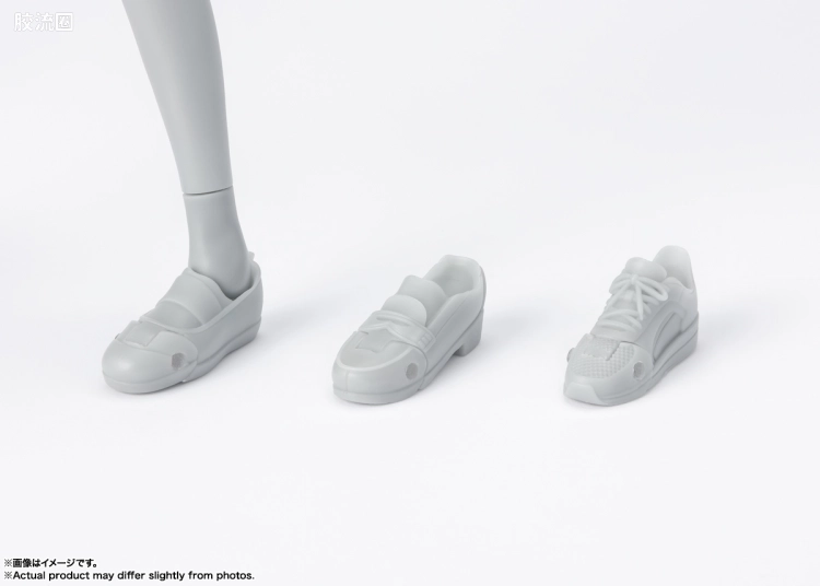 SHF 素体君&素体酱 素体酱 学校生活- Edition DX SET (Gray Color Ver.) - 图片