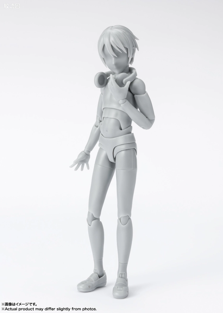 SHF 素体君&素体酱 素体君 学校生活- Edition DX SET (Gray Color Ver.) - 图片