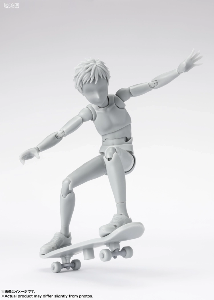 SHF 素体君&素体酱 素体君 学校生活- Edition DX SET (Gray Color Ver.) - 图片