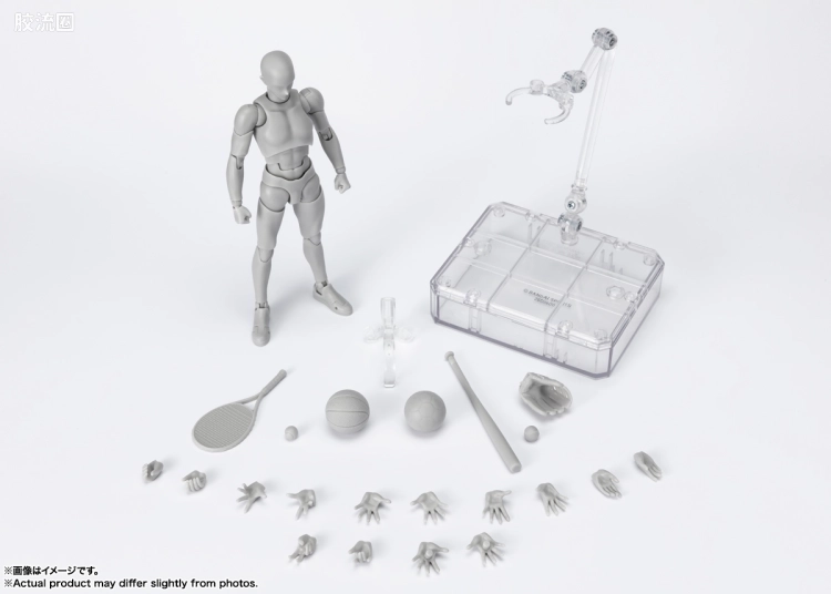 SHF 素体君&素体酱 素体君 -运动-版 DX套装(灰色Ver.) - 图片