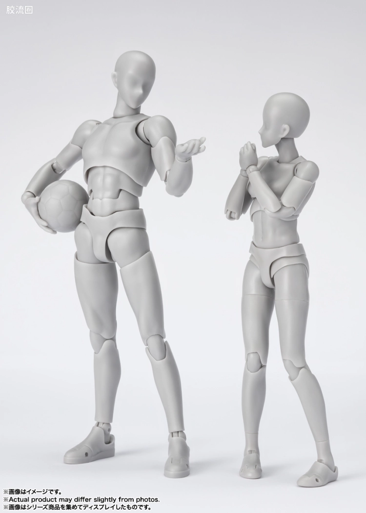 SHF 素体君&素体酱 素体君 -运动-版 DX套装(灰色Ver.) - 图片