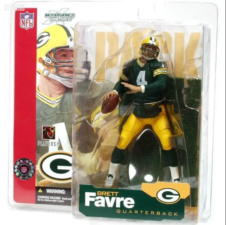 麦克法兰NFL美式足球系列玩具 第4代 BRETT FAVRE