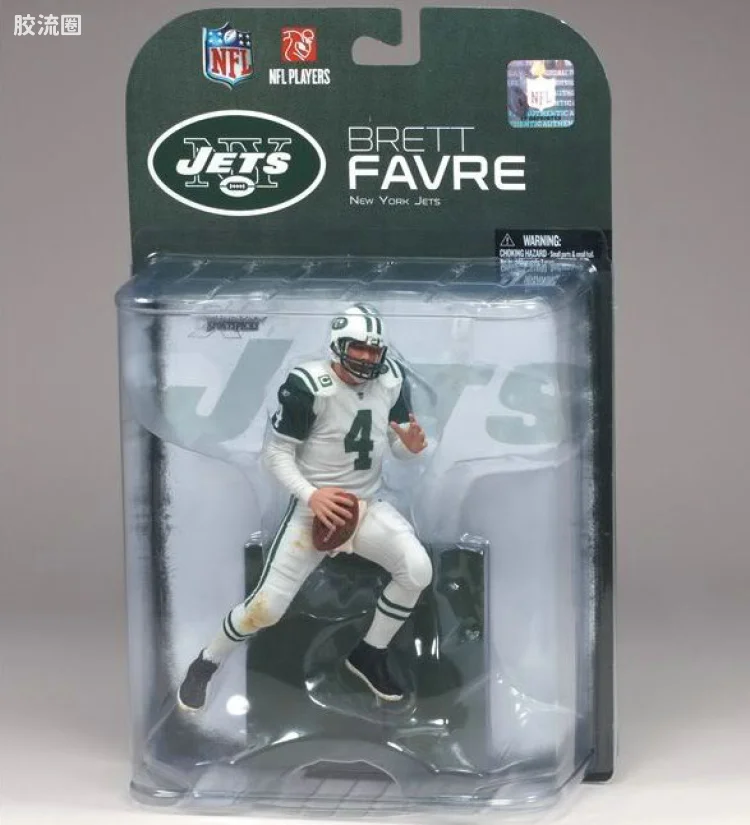 麦克法兰NFL美式足球系列玩具 第19代 BRETT FAVRE 5(WHITE JERSEY)