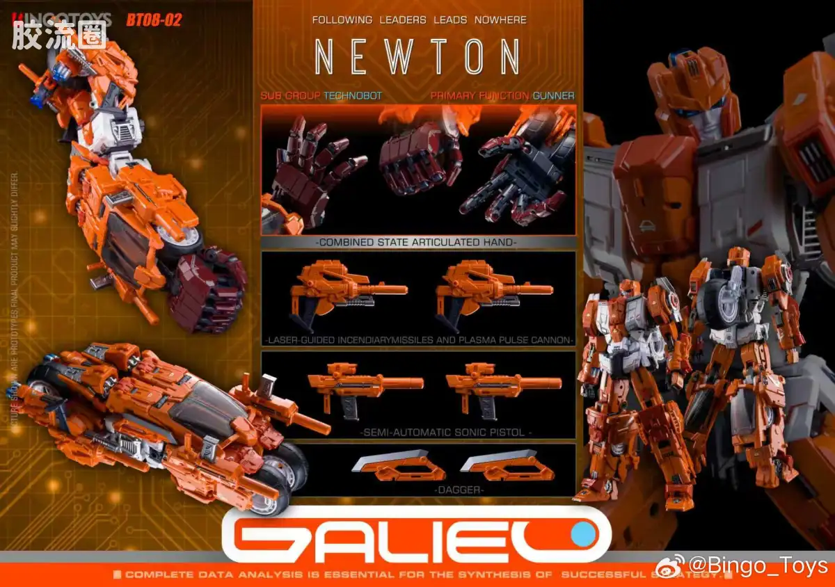 BINGOTOYS变形玩具系列 普通版 BT08-2 NEWTON
