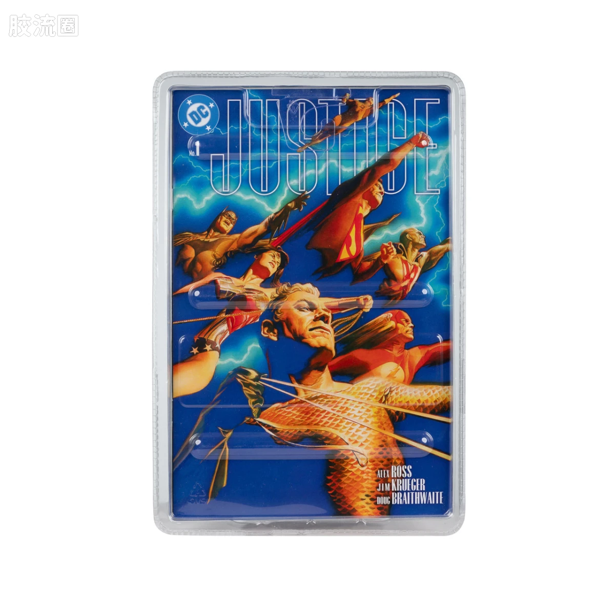 麦克法兰 DC多元宇宙/DC Direct 可动人偶系列 Page Punchers/漫画+7寸人偶系列 蝙蝠侠（正义联盟 #1） - 图片