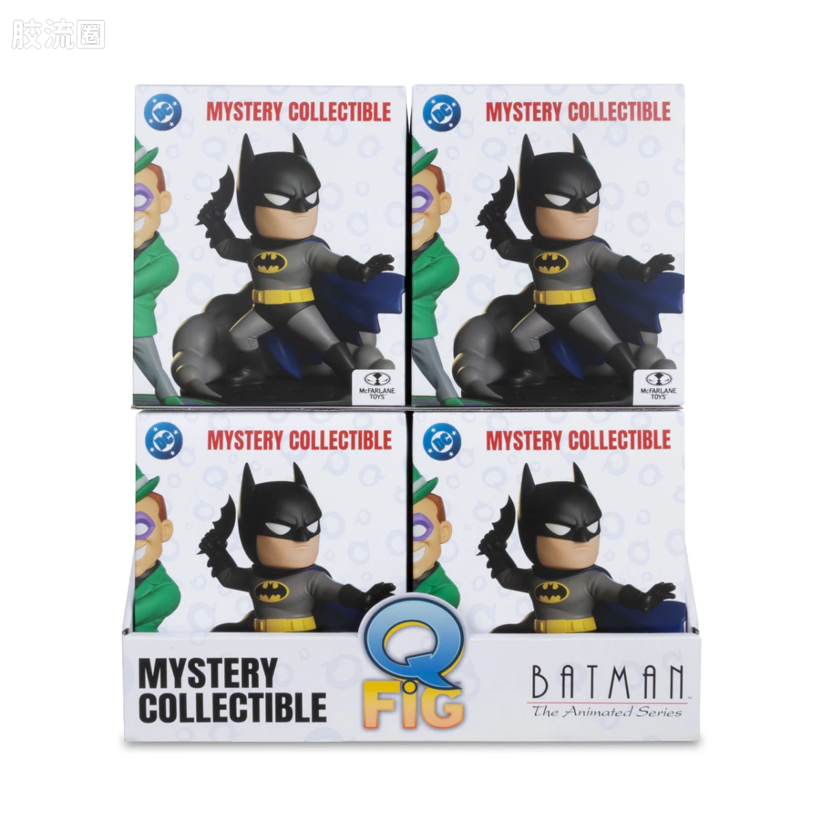 麦克法兰 DC多元宇宙/DC Direct 可动人偶系列 Q-Fig 《蝙蝠侠：动画系列》（B款）CDU展示盒（8个）第2弹 - 图片