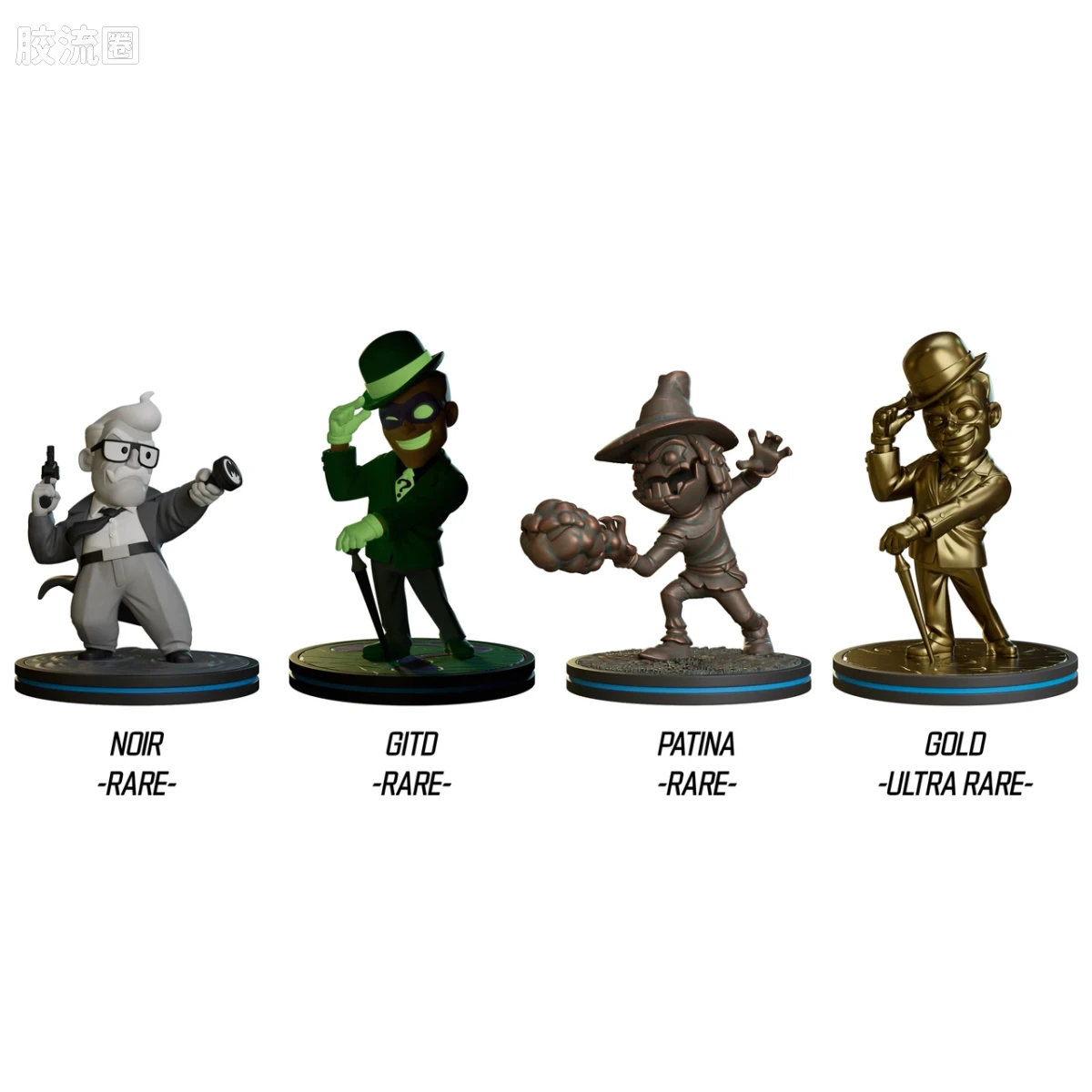 麦克法兰 DC多元宇宙/DC Direct 可动人偶系列 Q-Fig 《蝙蝠侠：动画系列》（B款）CDU展示盒（8个）第2弹 - 图片