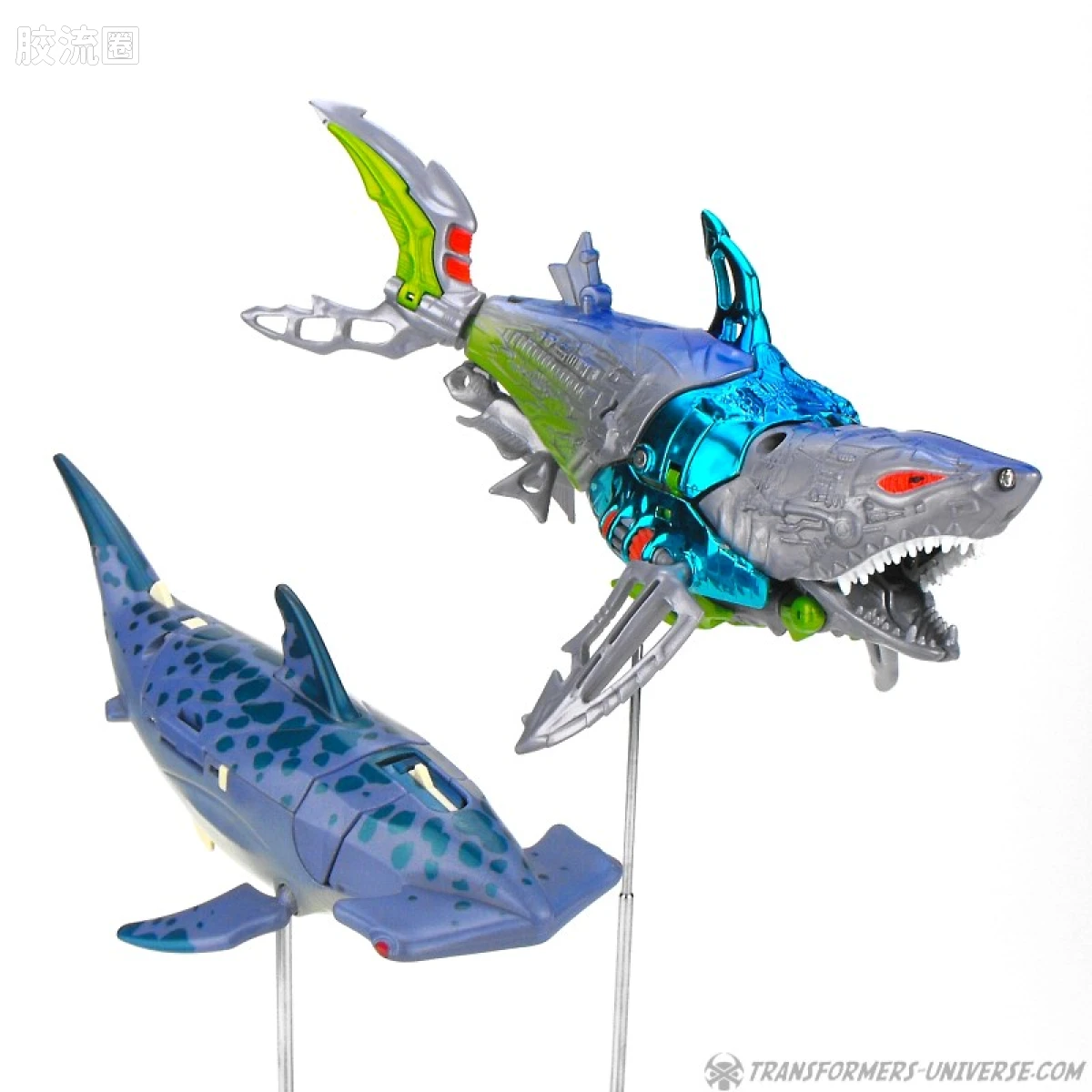 变形金刚 美版野兽之战 96-97 加强级 电子鲨 Cybershark - 图片
