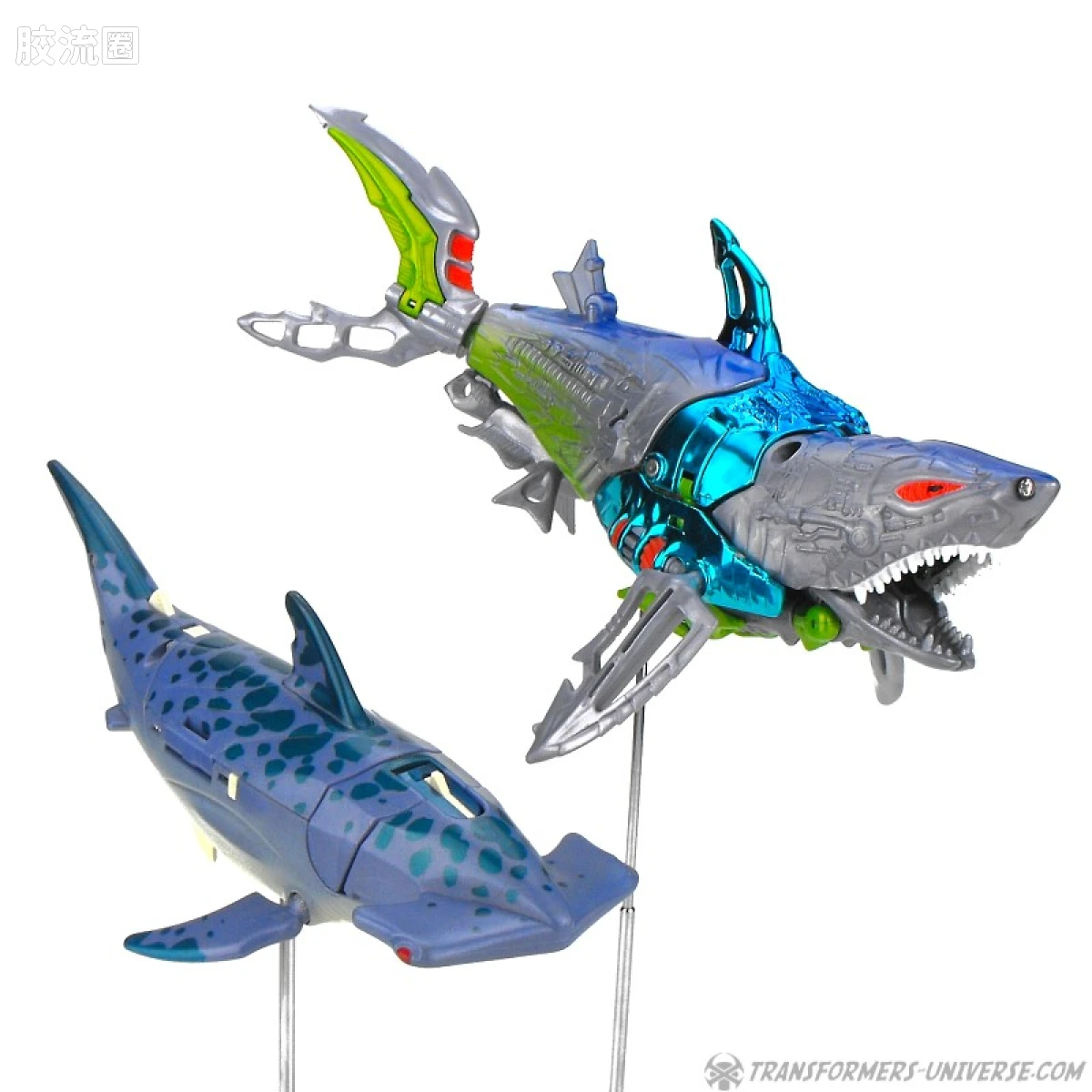变形金刚 美版BW 98-01 超级级 电子鲨 Cybershark - 图片