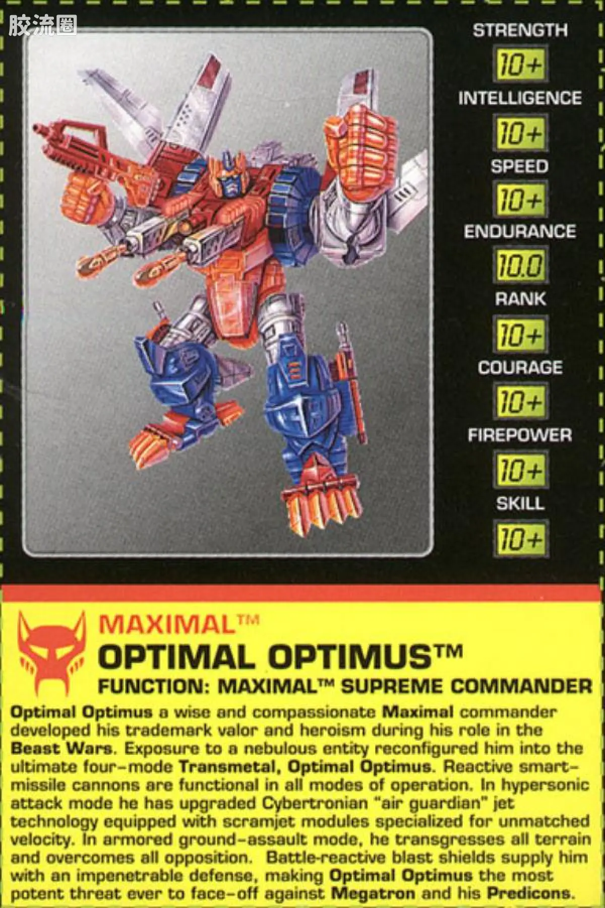 变形金刚 美版BW 98-01 顶级级 圣天柱/四变猩猩 Optimal Optimus - 图片