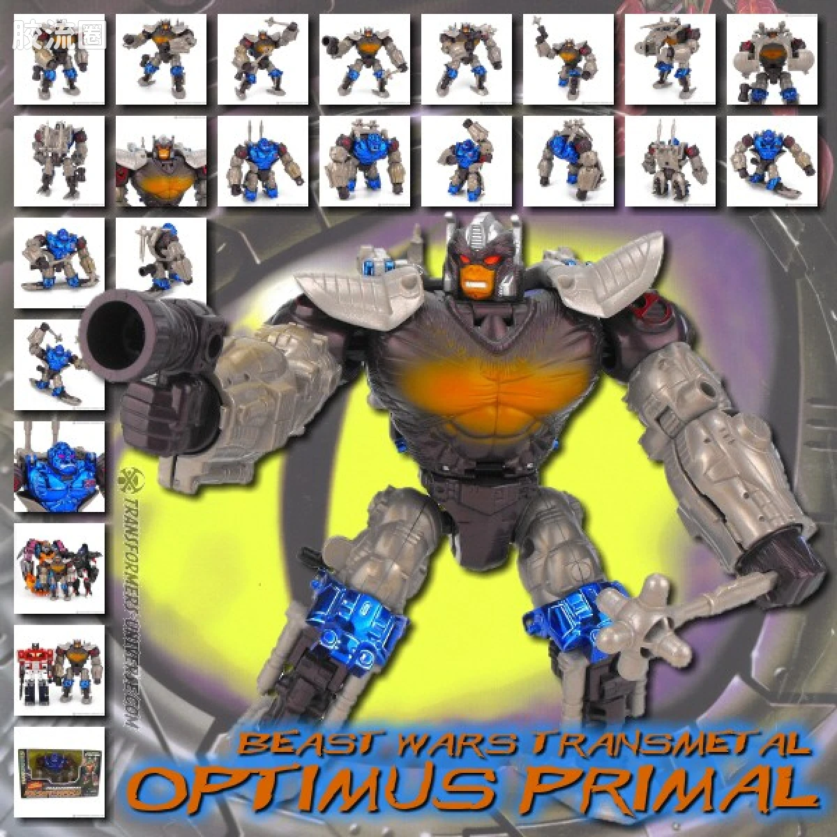 变形金刚 美版BW 98-01 超级级 擎天圣/黑猩猩 Optimus-Primal - 图片