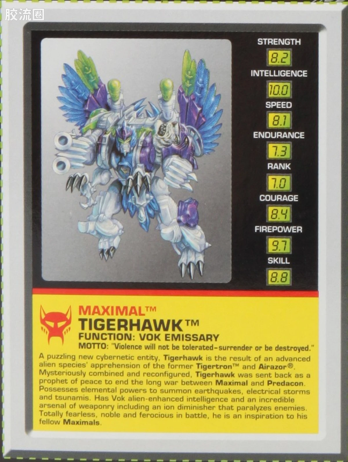 变形金刚 美版BW 98-01 强者级 虎鹰 Tigerhawk - 图片