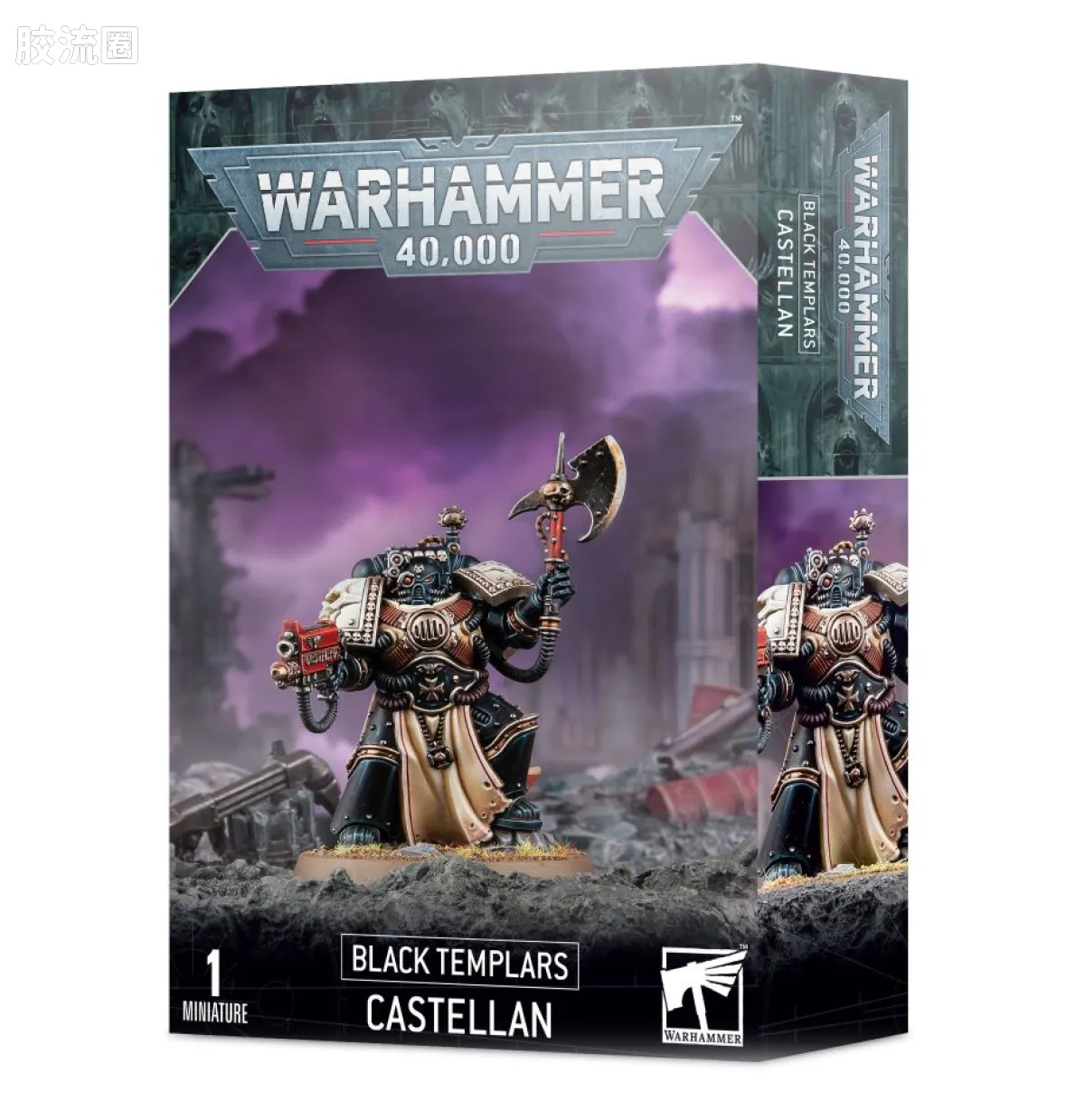 战锤40K Black Templars 黑色圣堂 9版 堡主 - 图片