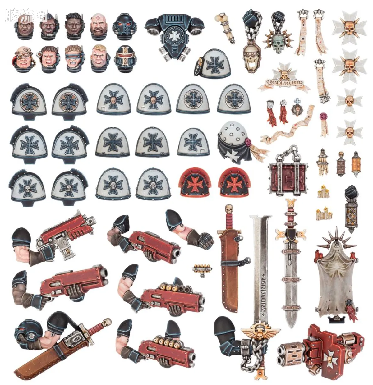 战锤40K Black Templars 黑色圣堂 9版 星际战士升级改件 - 图片