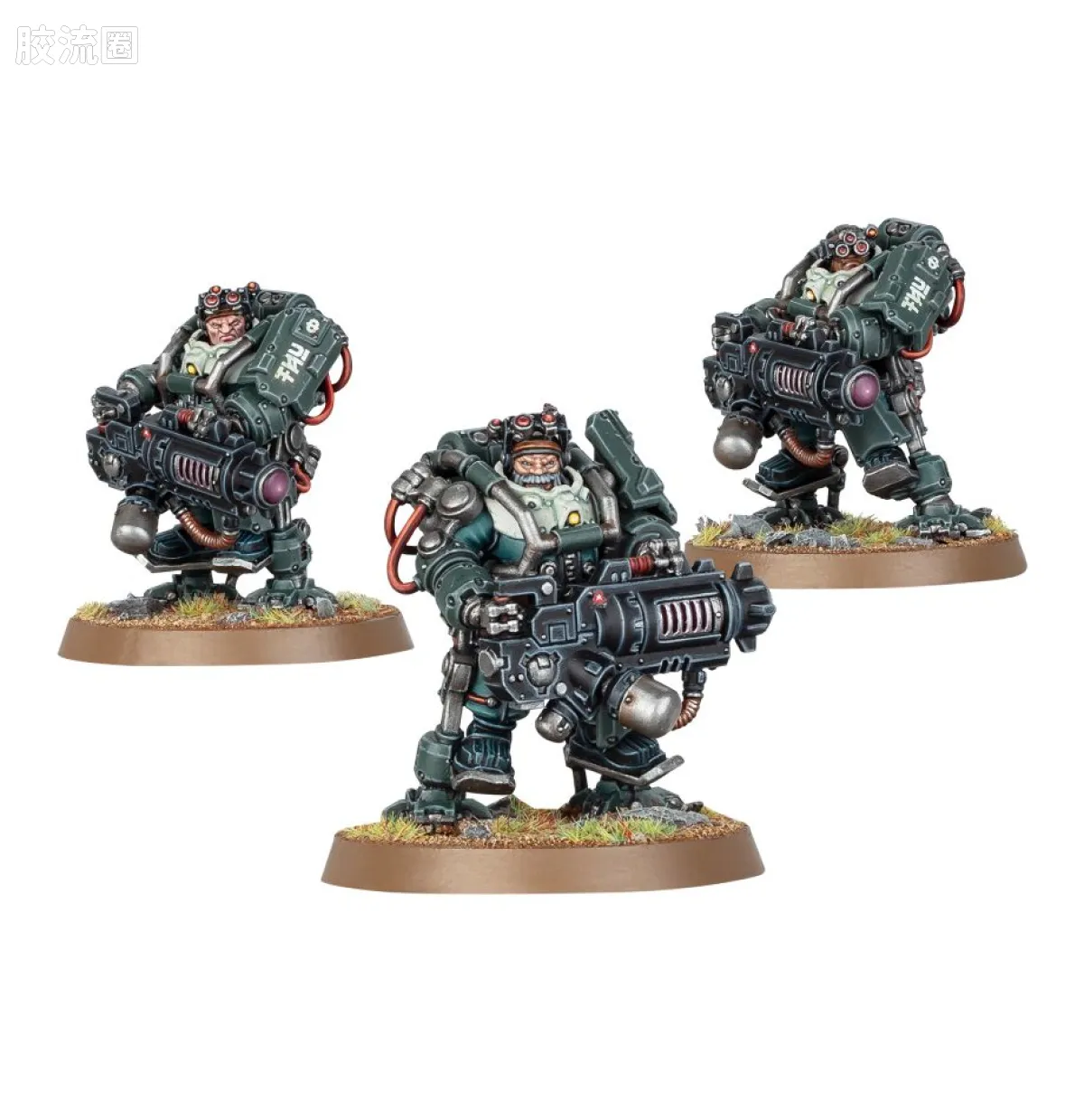战锤40K Leagues of Votann/Squats 沃坦联盟/短人 9版 机锻匠雷霆炮手 - 图片