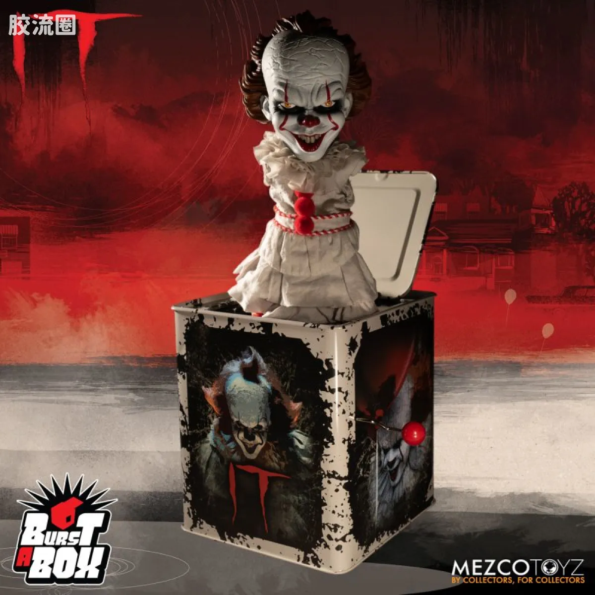 Mezco 一跳盒子系列 一跳盒子系列 17年电影 小丑回魂 佩尼怀斯 - 图片
