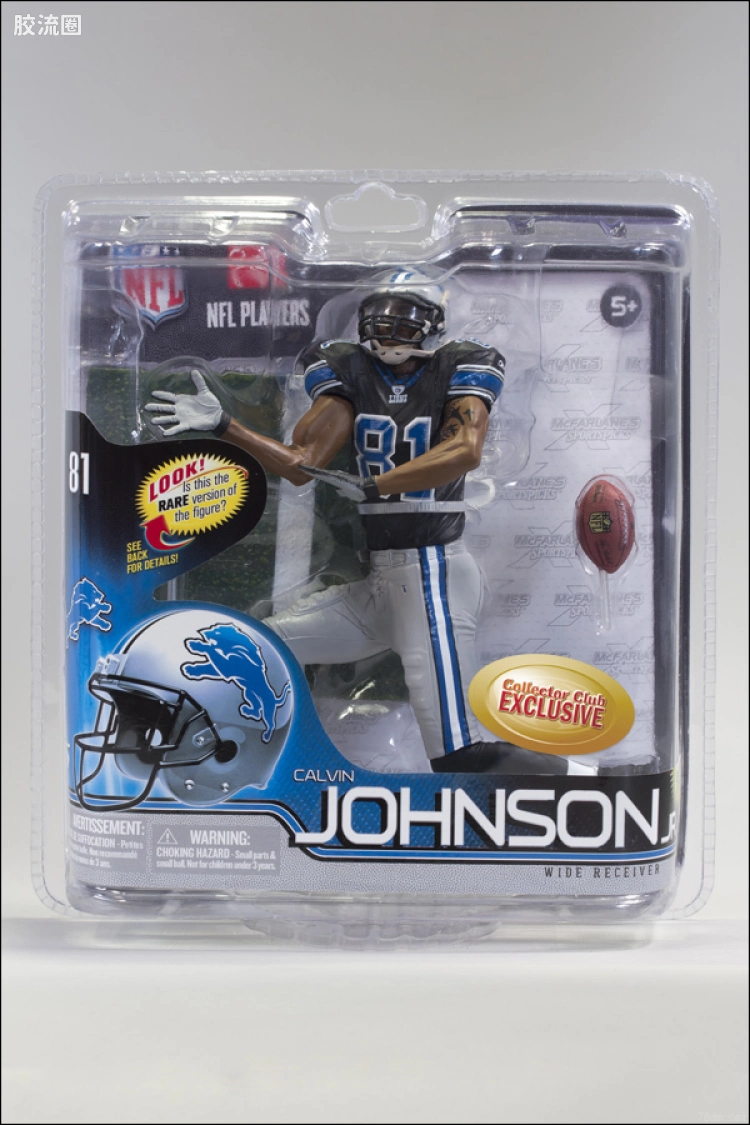 麦克法兰NFL美式足球系列玩具 特别版 CALVIN JOHNSON JR. EXCLUSIVE