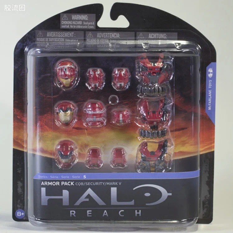 麦克法兰游戏与动画系列 HALO: REACH SERIES 5 – FIGURES CARDED CQB CUSTOM ARMOR PACK (TEAM RED)