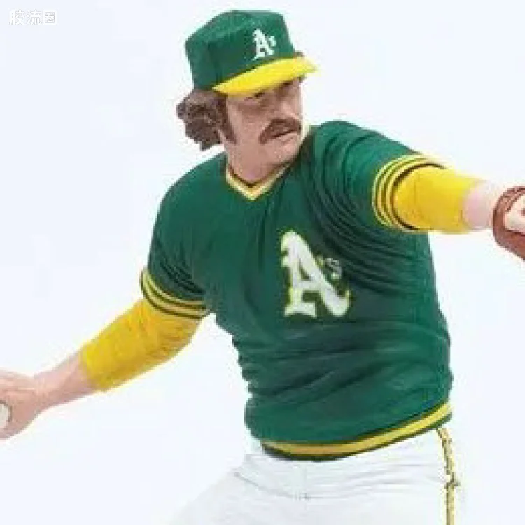 麦克法兰MLB棒球系列玩具 COOPERSTOWN第2代 CATFISH HUNTER