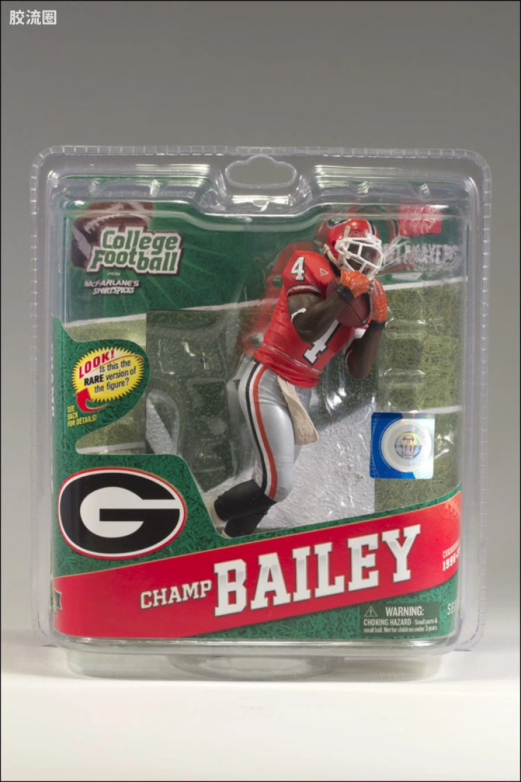 麦克法兰NFL美式足球系列玩具 COLLEGE第4代 CHAMP BAILEY