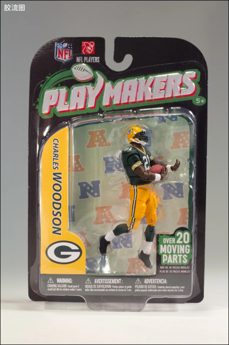 麦克法兰NFL美式足球系列玩具 PLAYMAKERS第3代 CHARLES WOODSON